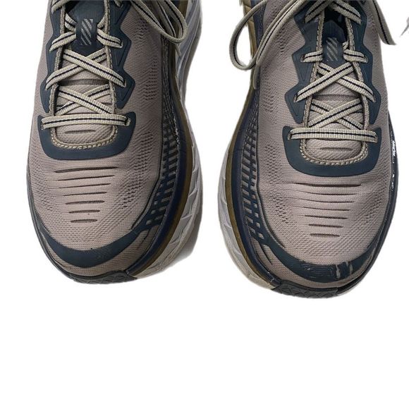 HOKA ONE ONE M Bondi 5 Gray Blue Gold Running Shoes Size 11 1014757 CGMN - Picture 4 of 10